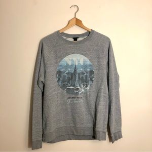 H&M NYC crewneck sweater men’s Large